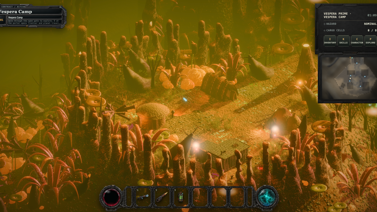 Cold Reach gameplay in Vespera Camp